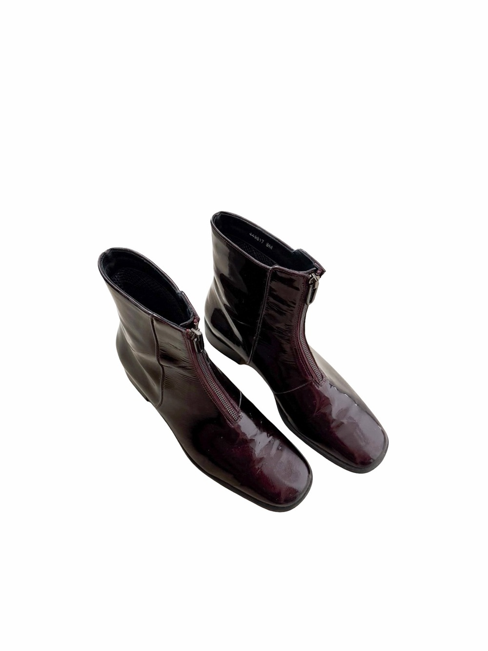 AQUATALIA Tenley Wine Patent Leather Waterproof Boots Sz 9
